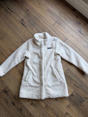 Columbia Off-White Sherpa Full-Zip Jacket